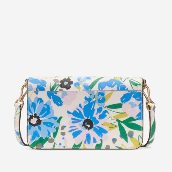 Kate Spade Madison Floral Festival Willow Mini Convertible Crossbody Cream Multi - Picture 6 of 6